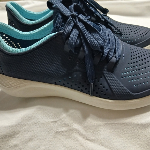 Crocs Stylish Navy Women's Sneakers - Picture 2 of 16